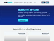 Tablet Screenshot of animechicago.com